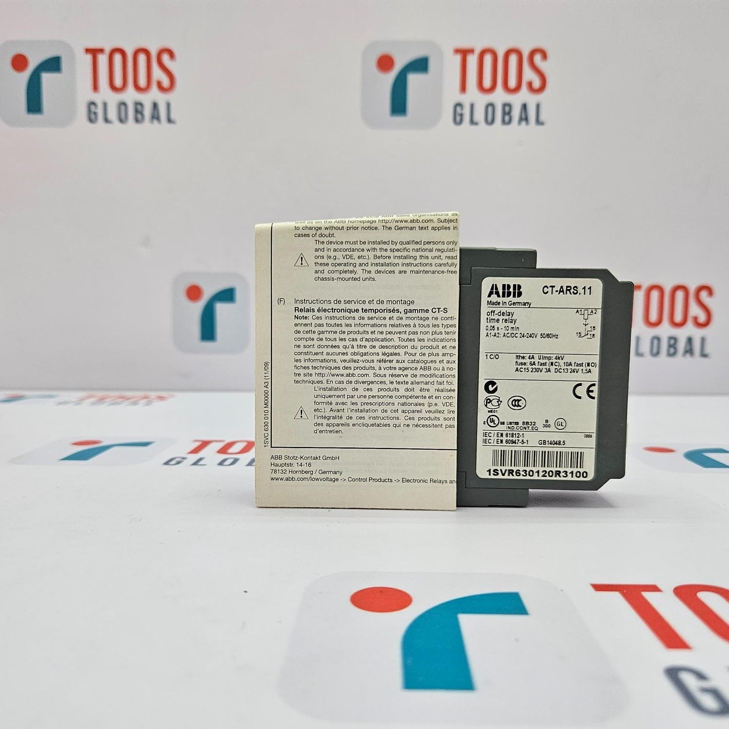 ABB 1SVR630120R3100 OFF-DELAY TIME RELAY CT-ARS.11