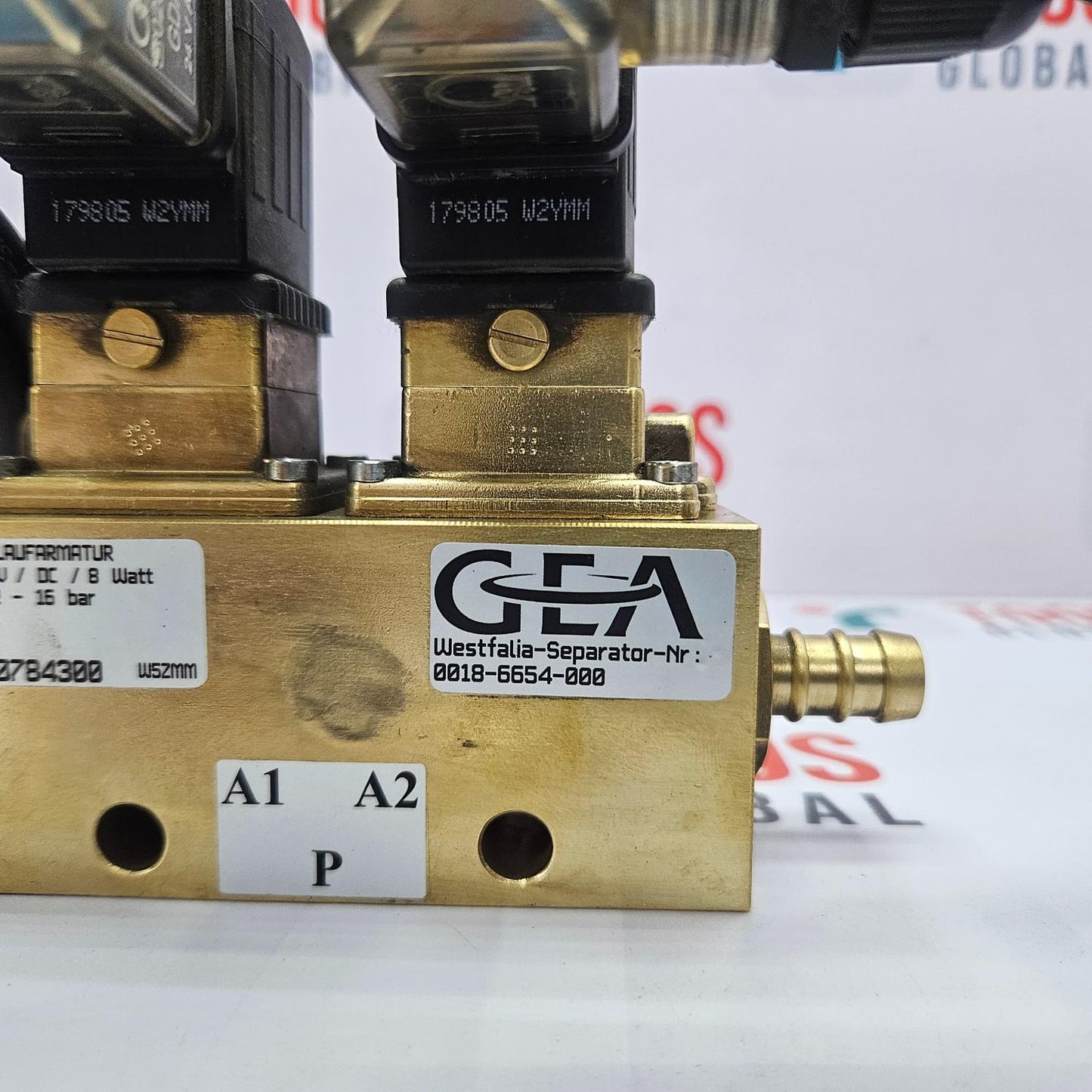 Gea Westfalia Separator 0018-6654-000 Solenoid Valve Assy OSD Separator New