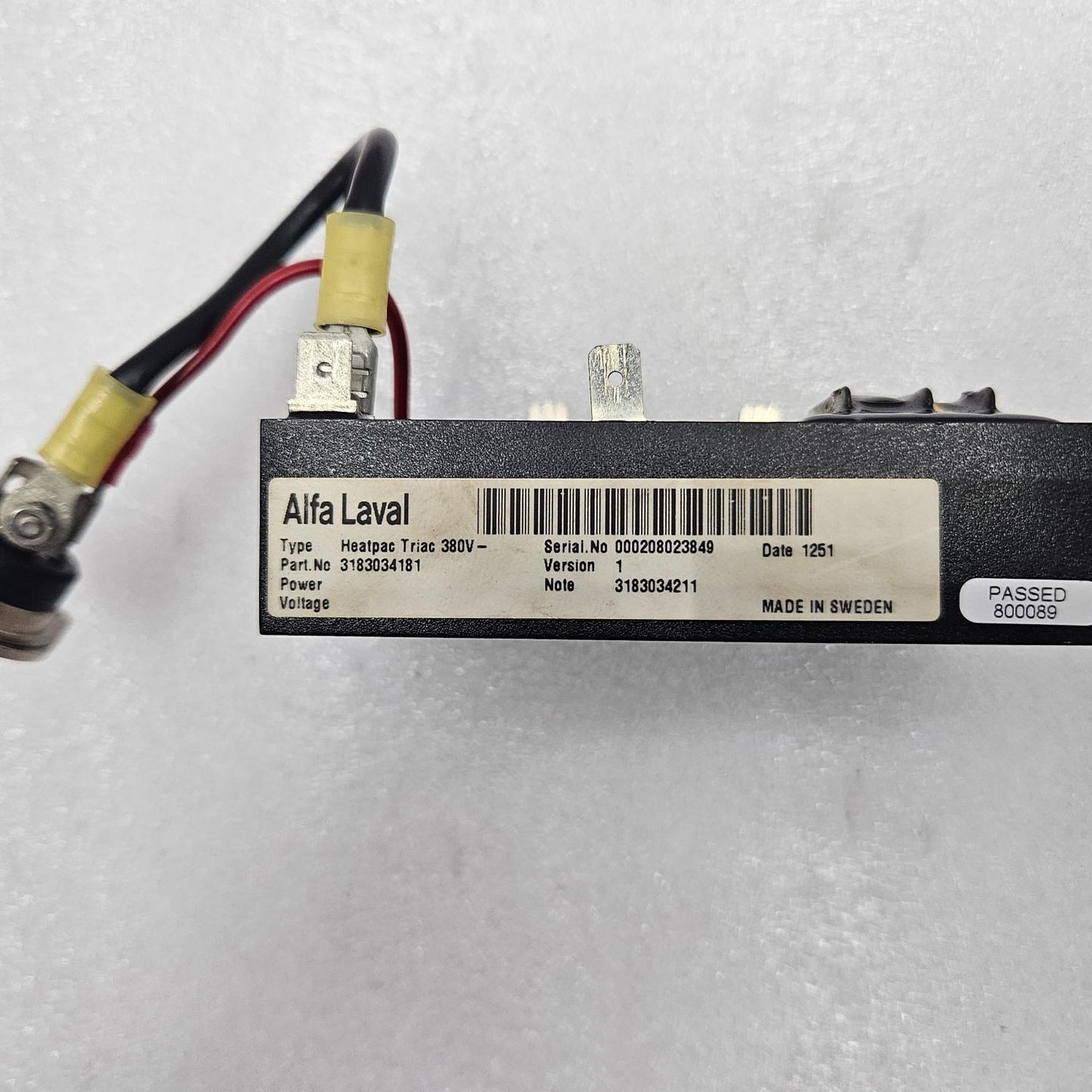 ALFA LAVAL 3183034181 HEATPAC TRIAC 380V