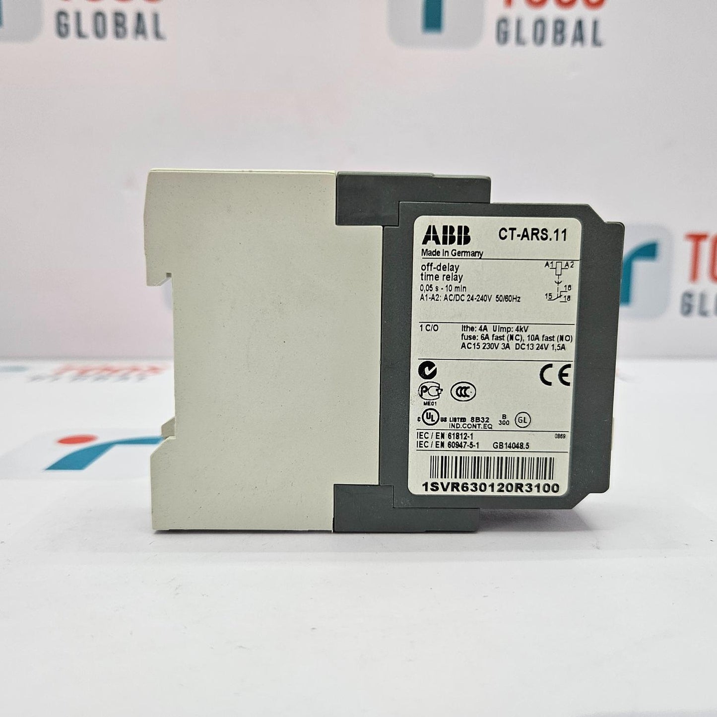 ABB 1SVR630120R3100 OFF-DELAY TIME RELAY CT-ARS.11 NEW