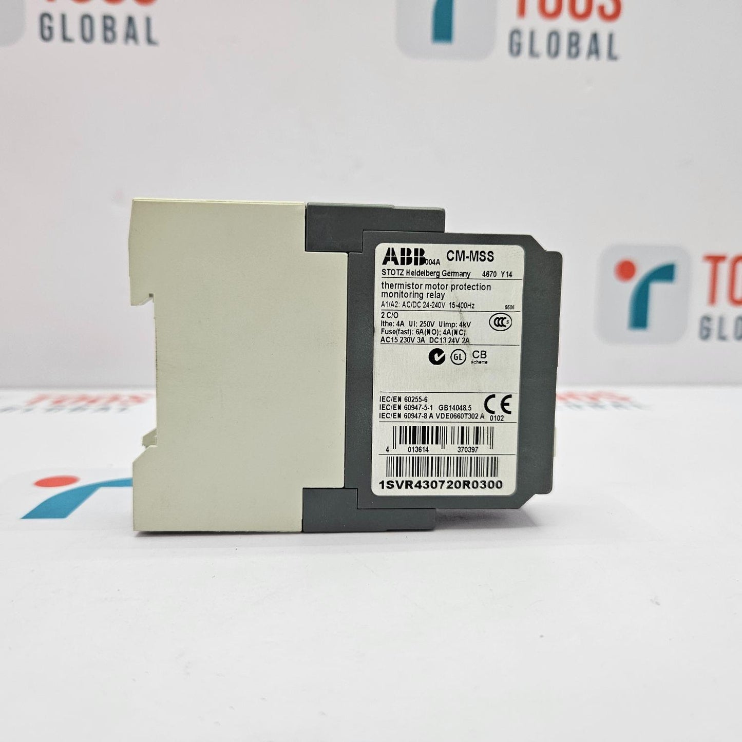 ABB CM-MSS THERMISTOR MOTOR PROTECTION MONITORING RELAY 1SVR430720R0300