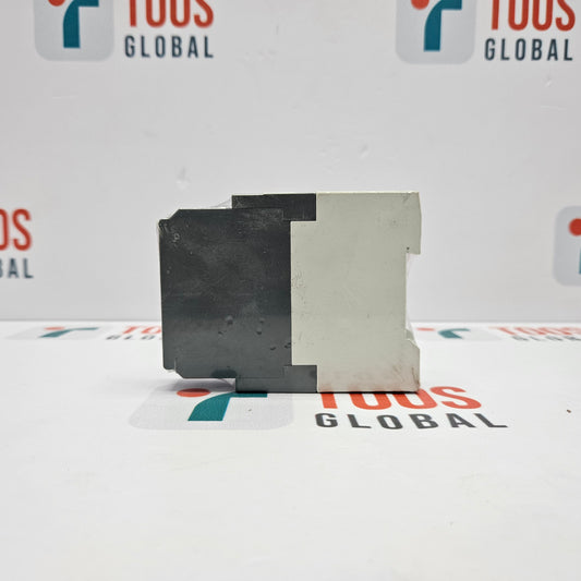 ABB CM-MSS Thermistor Motor Protection Monitoring Relay 1SVR430801R1100 on a white background with 'Tuos Global' branding.