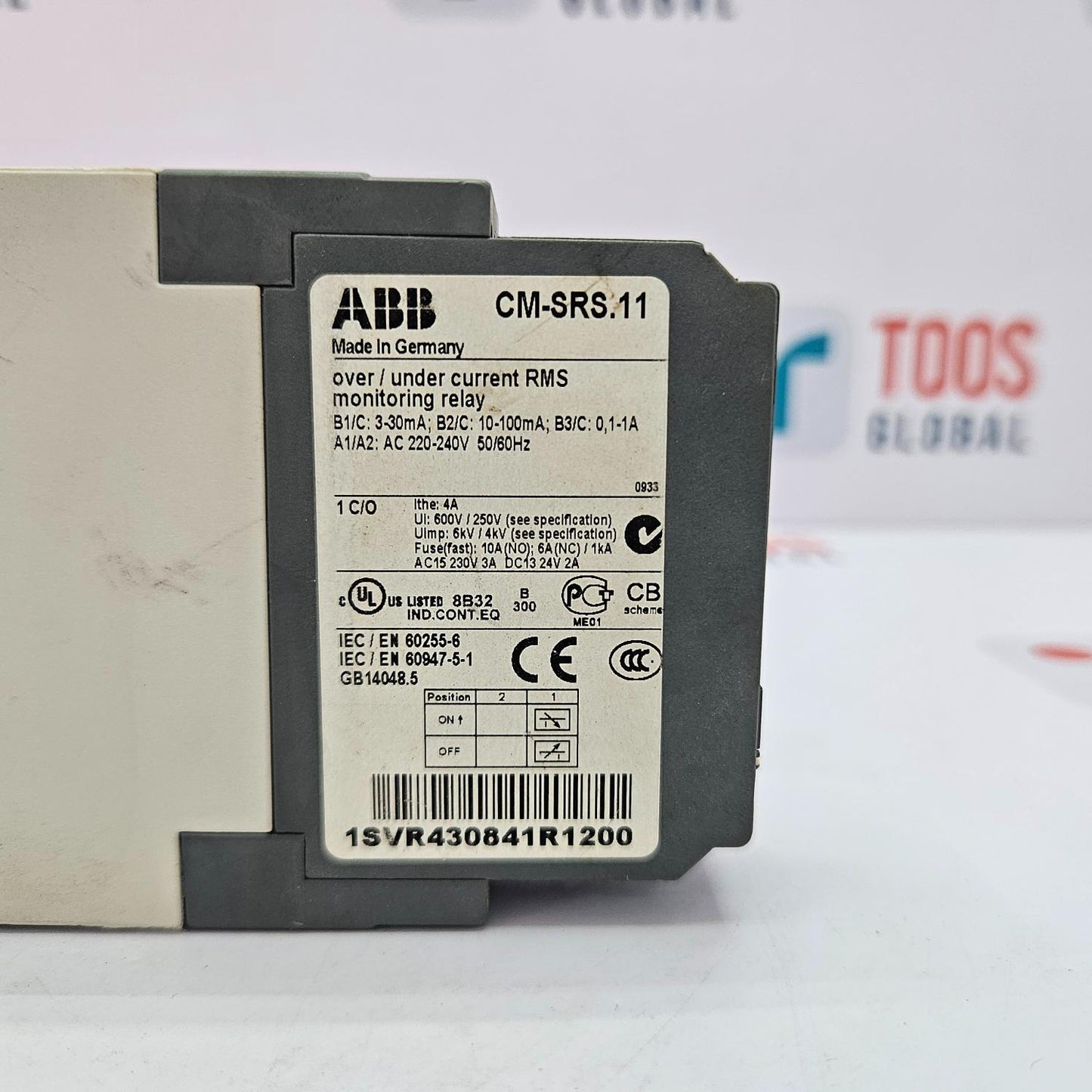 ABB CM-SRS.11 OVER/UNDER CURRENT RMS