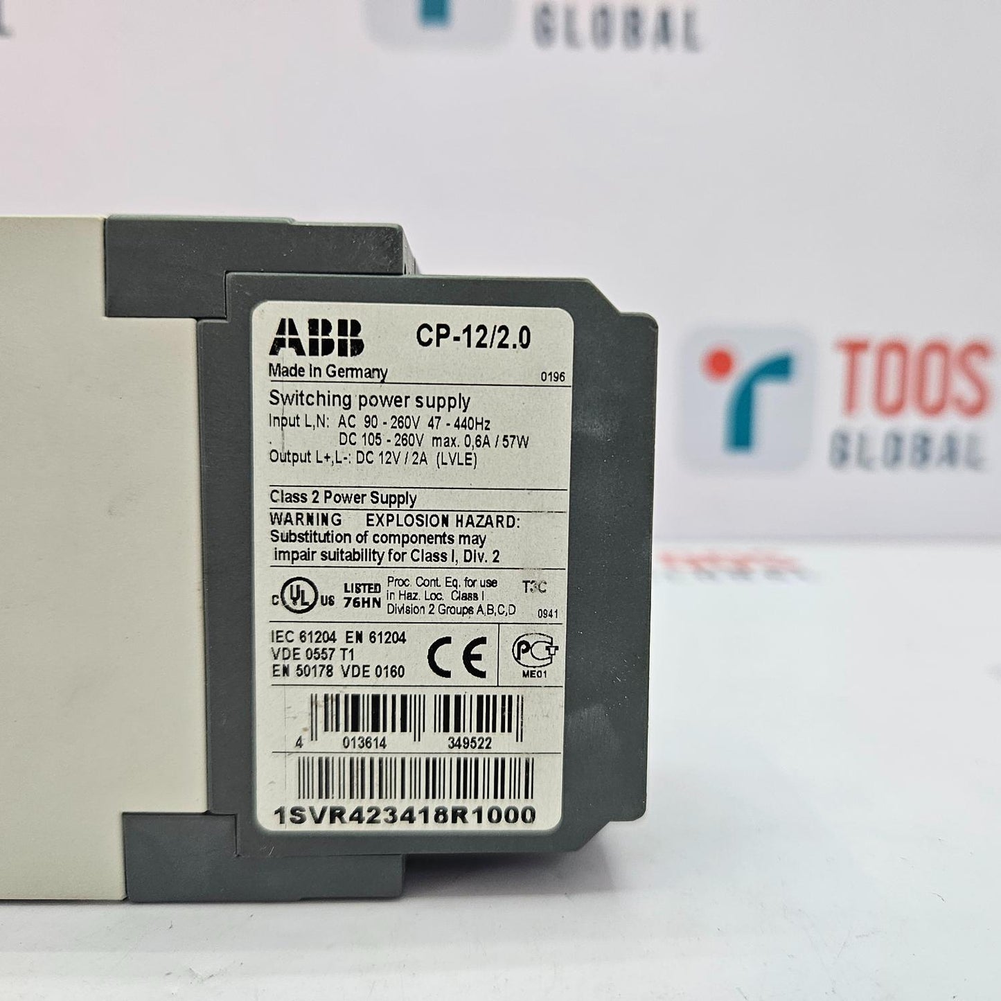 ABB CP-12/2.0 SWITCHING POWER SUPPLY NEW