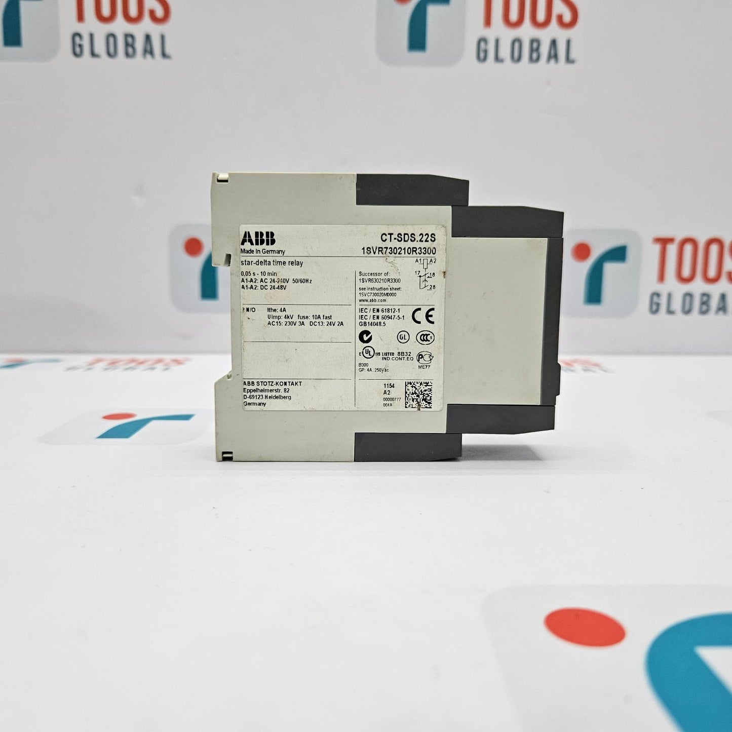 ABB CT-SDS.22S STAR-DELTA TIME RELAY 1SVR730210R3300