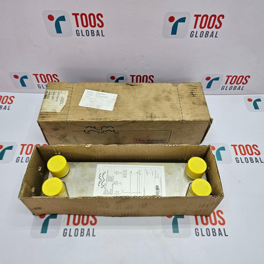 ALFA LAVAL CB20-24H HEAT EXCHANGER 3287000014 box with yellow caps on a TOOS GLOBAL branded background