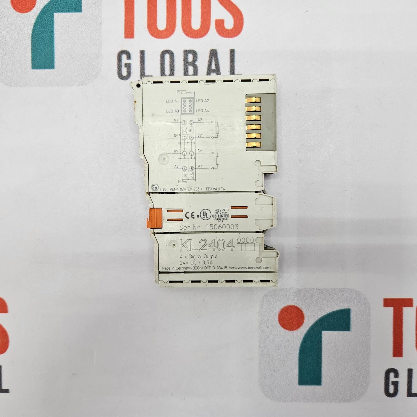 Electrical component with '7 Days Ours Global' branding in the background