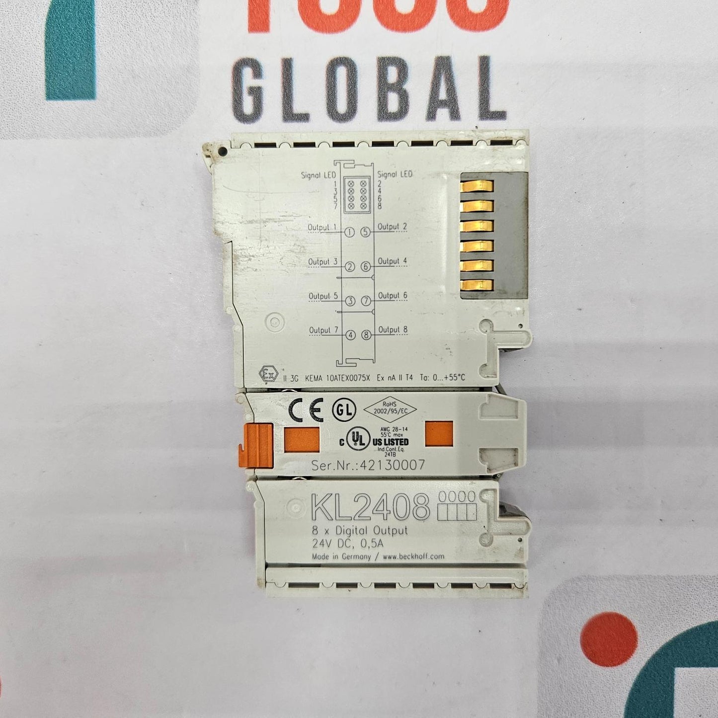 BECKHOFF KL2408 DIGITAL OUTPUT MODULE 24VDC LOT OF 4