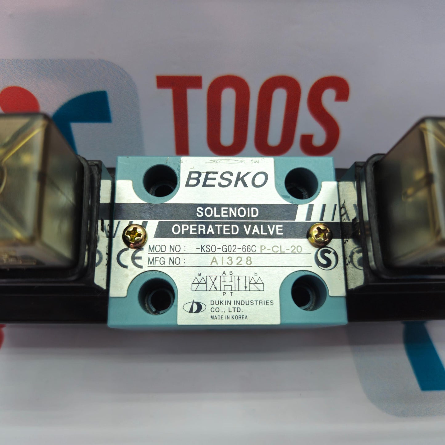 BESKO KSO-G02-66C P-CL-20 SOLENOID OPERATED VALVE