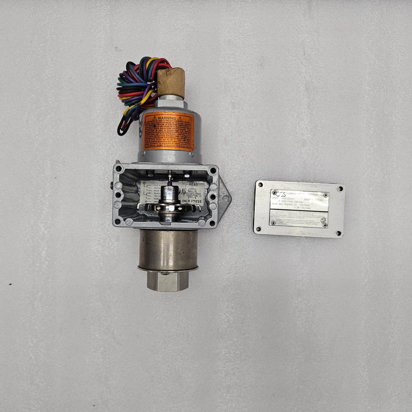 CCS SENSOR 646GZEM11 PRESSURE SWITCH 5000 PSIG NEW