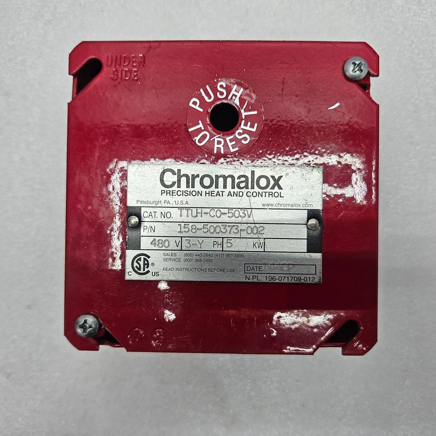 CHROMALOX REPAIR KIT FOR TTUH-CO-503 FLANGED IMMERSION HEATER NEW