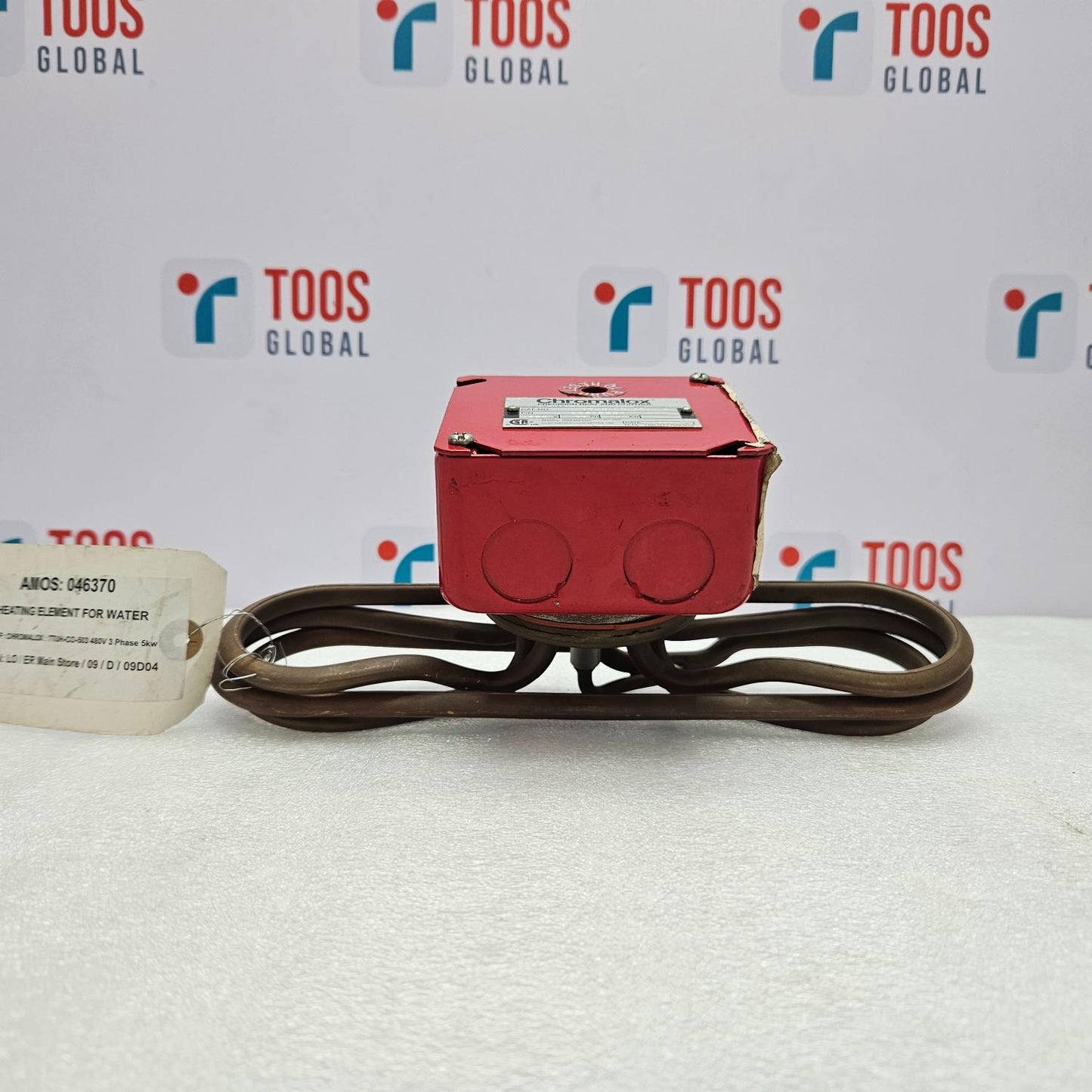 CHROMALOX TTUH-CO-503V FLANGED IMMERSION HEATER 480V 3 PHASE