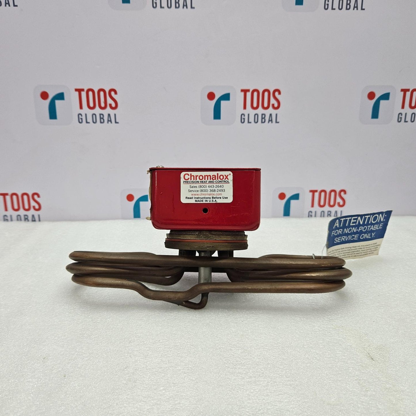 CHROMALOX TTUH-CO-503V FLANGED IMMERSION HEATER 480V 3 PHASE