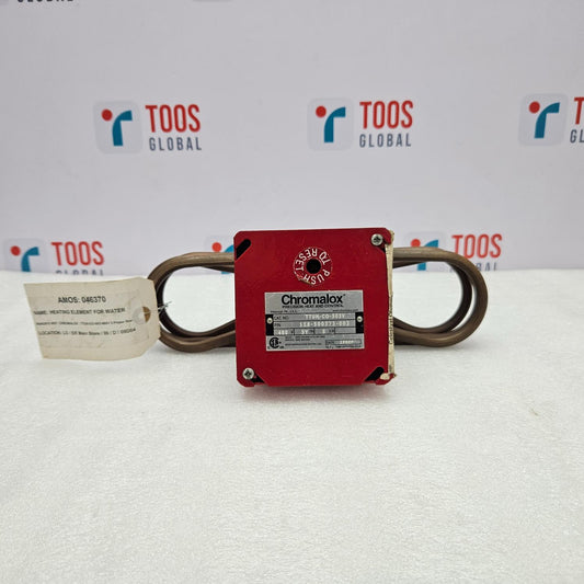 Red CHROMALOX TTUH-CO-503V component with belts on a white background with TOOS Global branding.