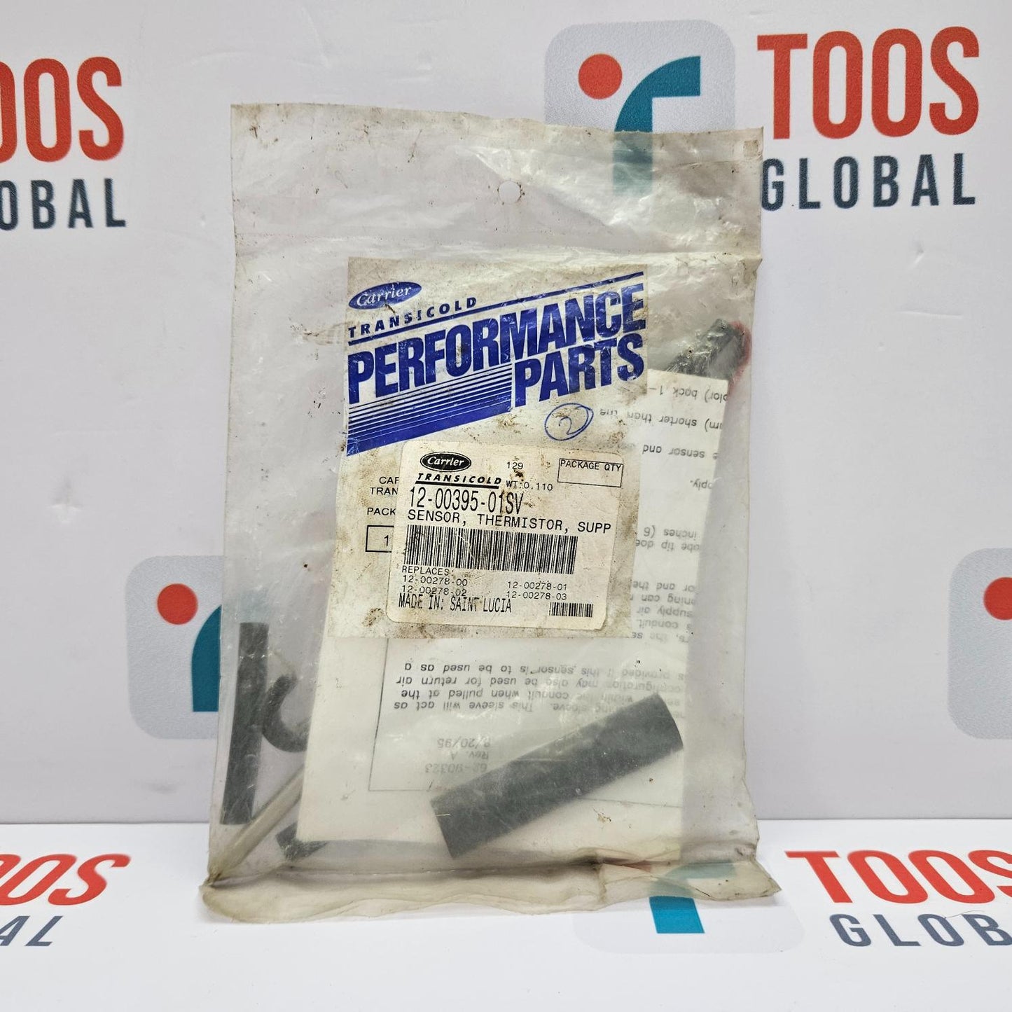 Carrier Transicold 12-00395-01SV Thermistor Supply Sensor New