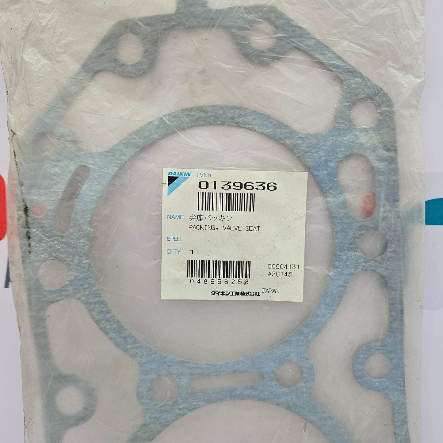 DAIKIN 0139636 PACKING VALVE SEAT