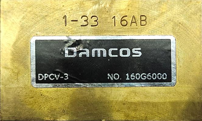 DAMCOS DPCV-3 DOUBLE PILOT OPERATED CHECK VALVE 160G6000