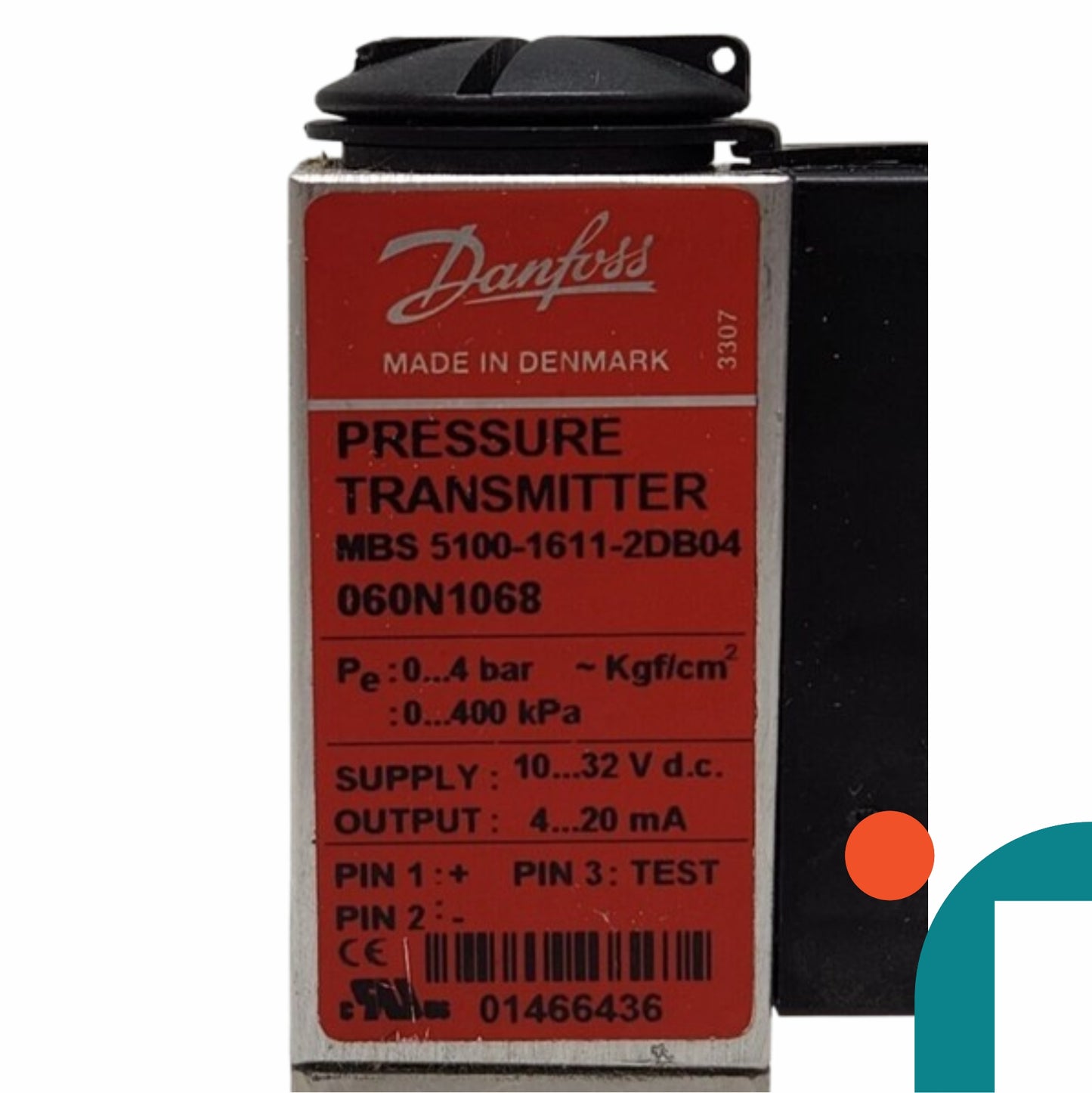 DANFOSS MBS 5100-1611-2DB04 PRESSURE TRANSMITTER 060N1068
