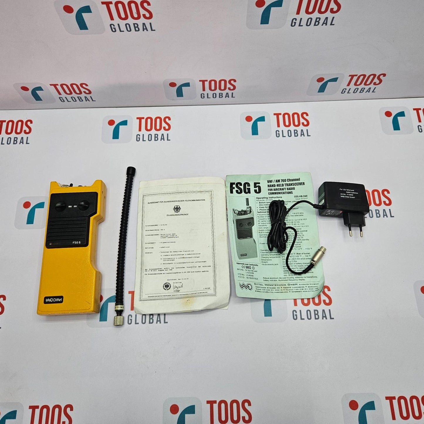DITTEL FSG 5 VHF-AM-TRANSCEIVER WITH ADAPTER