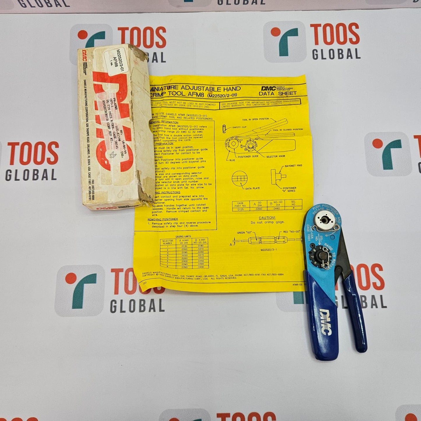 DMC DANIELS M22520/2-01 AFM8 CRIMPING TOOL