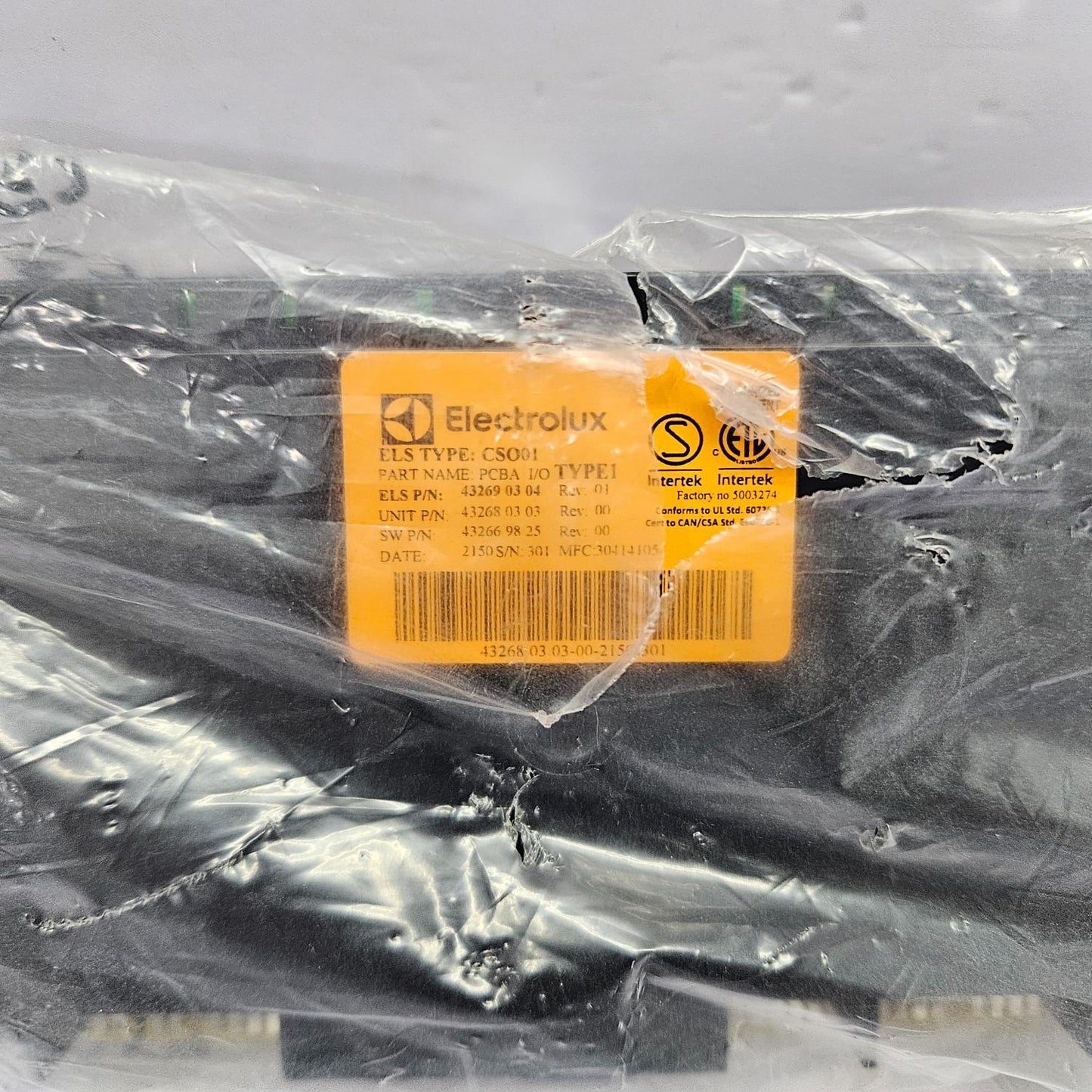 ELECTROLUX 432690304 CSO01 PCBA I/O TYPE1 NEW