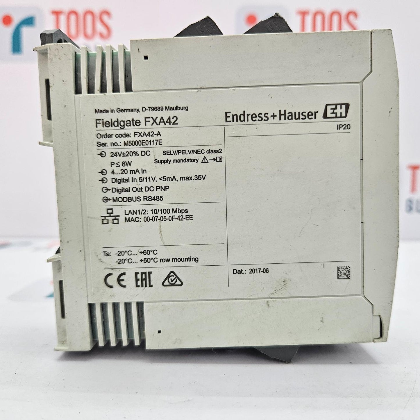 ENDRESS+HAUSER FIELDGATE FXA42-A MODBUS RS485