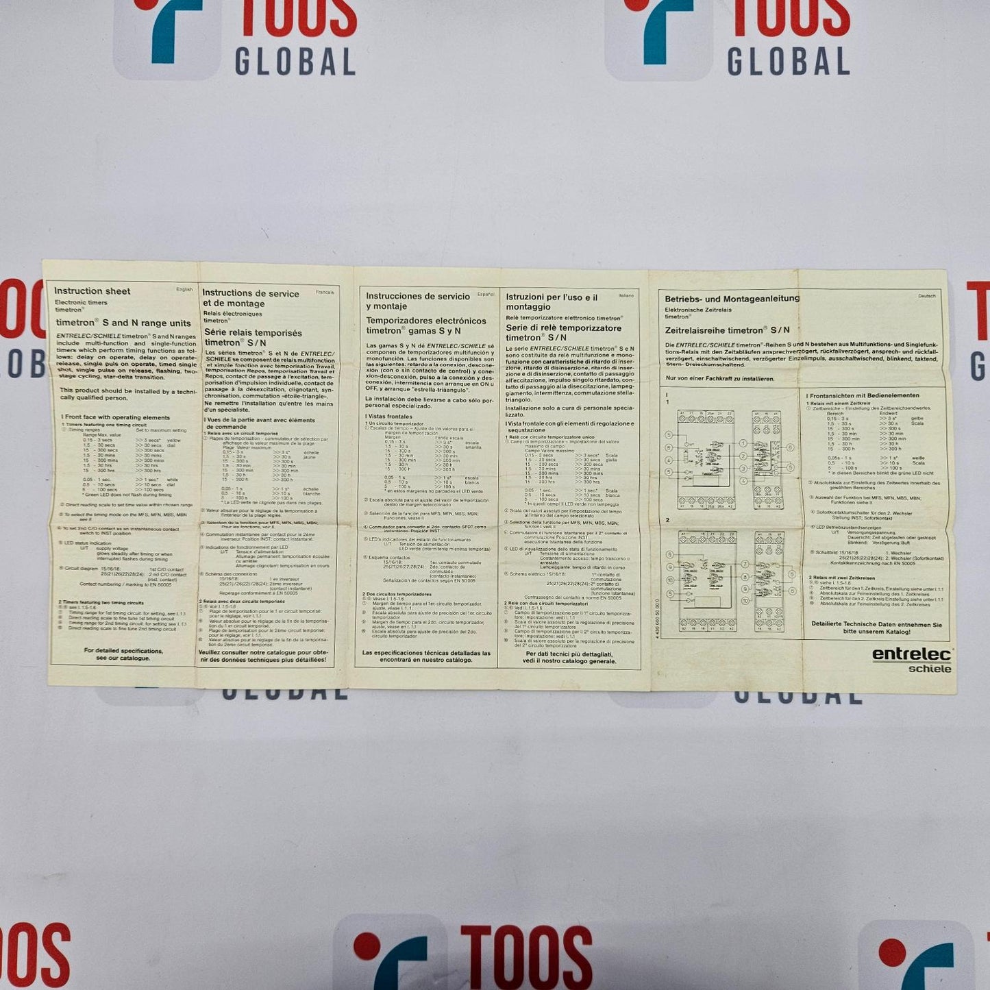 ENTRELEC SCHIELE 243013201 ON SINGLE PULS TIMER VWS TIMETRON