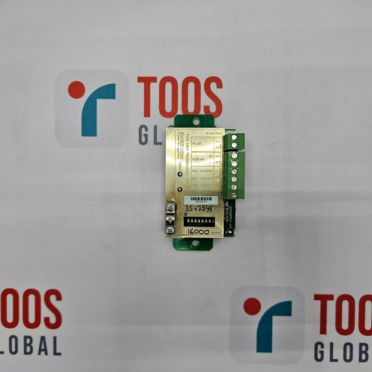 EMERSON MAS 2600 TRANSDUCER AMPLIFIER G022A901-V3