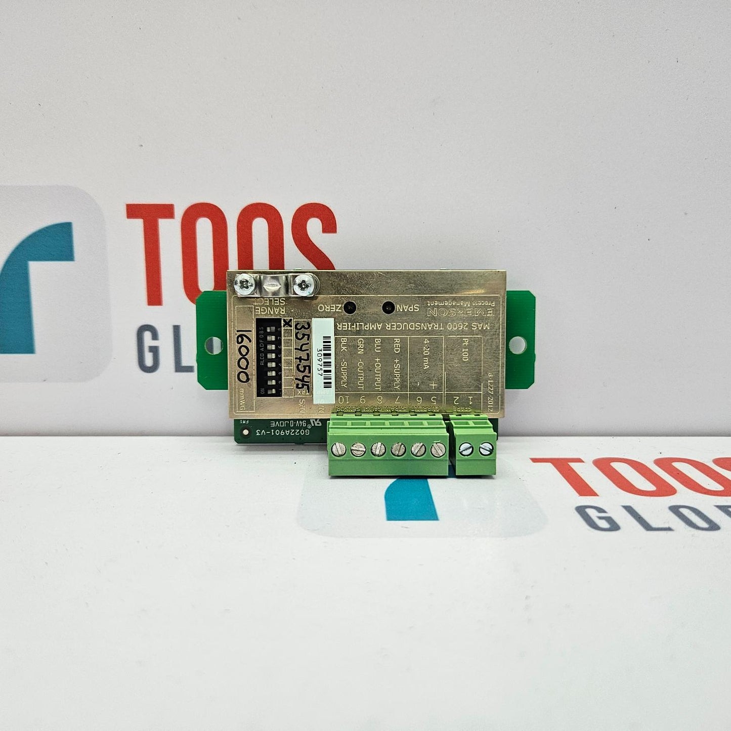 EMERSON MAS 2600 TRANSDUCER AMPLIFIER G022A901-V3