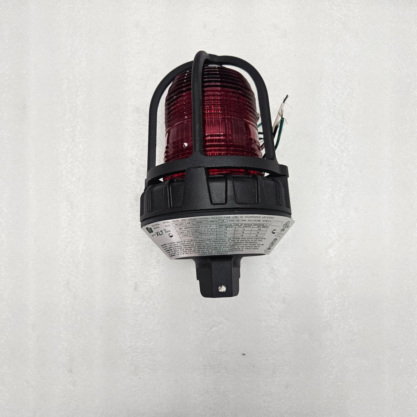FEDERAL SIGNAL 191XL-120-240R LED VISUAL SIGNAL DEVICE NEW