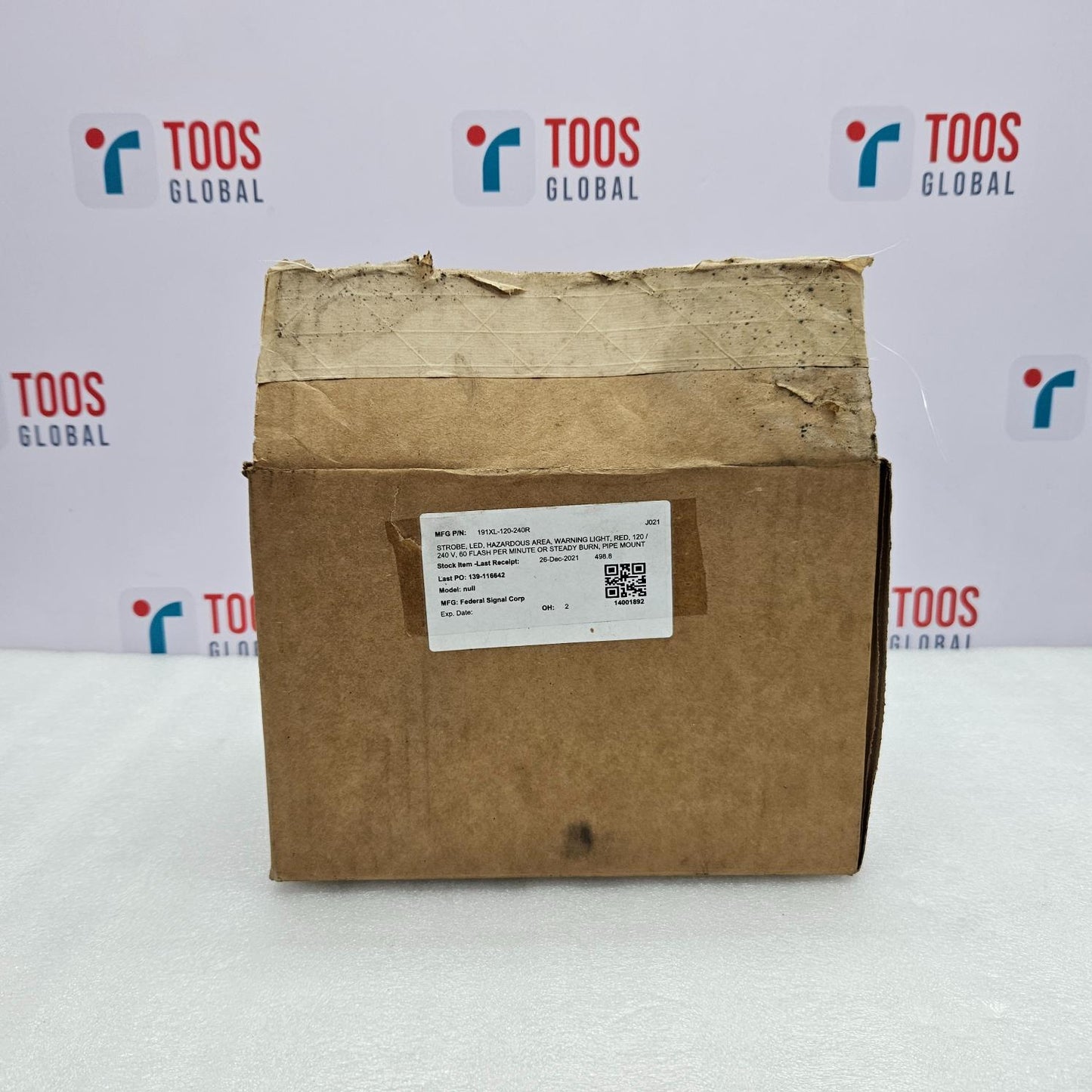 FEDERAL SIGNAL 191XL-120-240R LED VISUAL SIGNAL DEVICE NEW