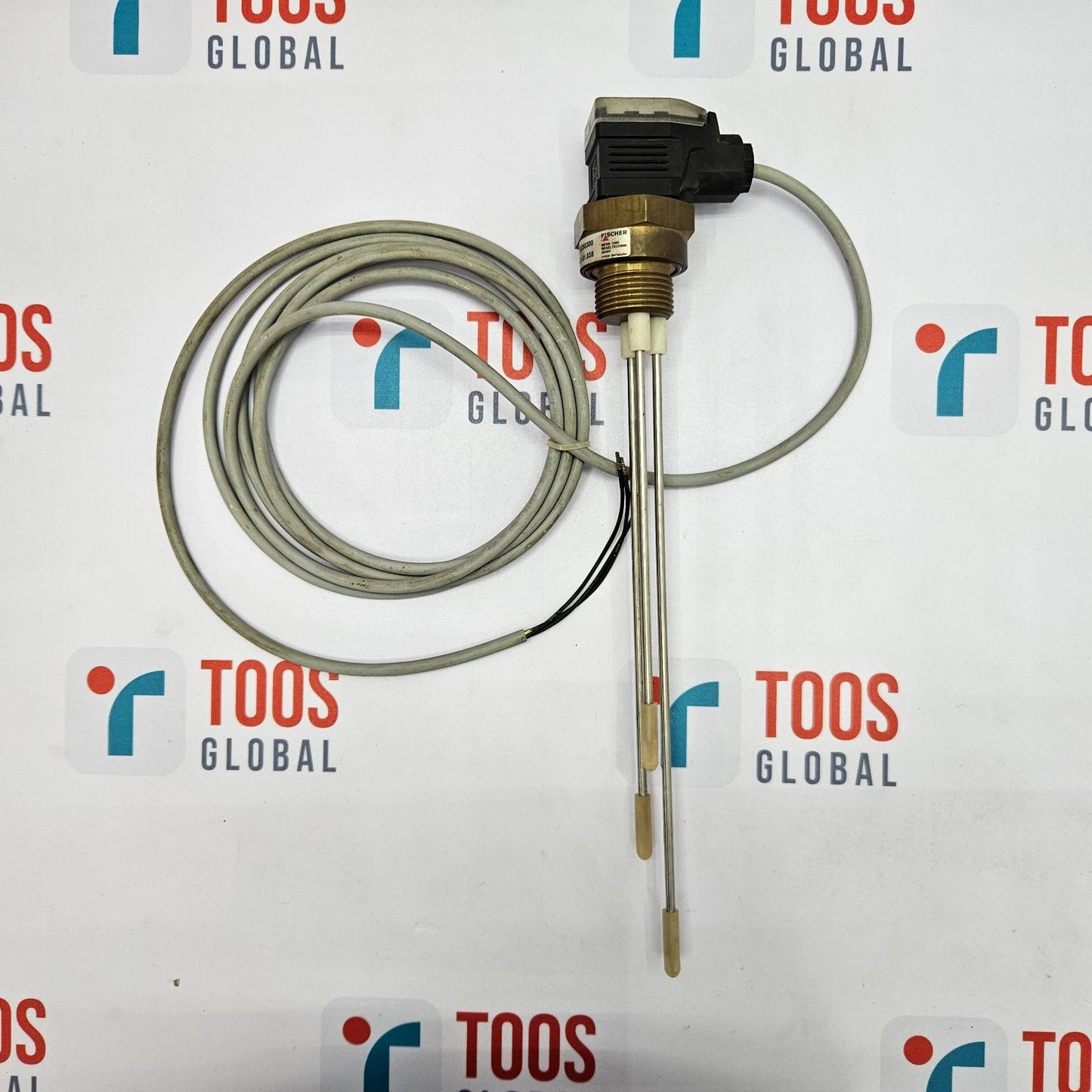 Temperature sensor with cable on a TOOS GLOBAL branded background