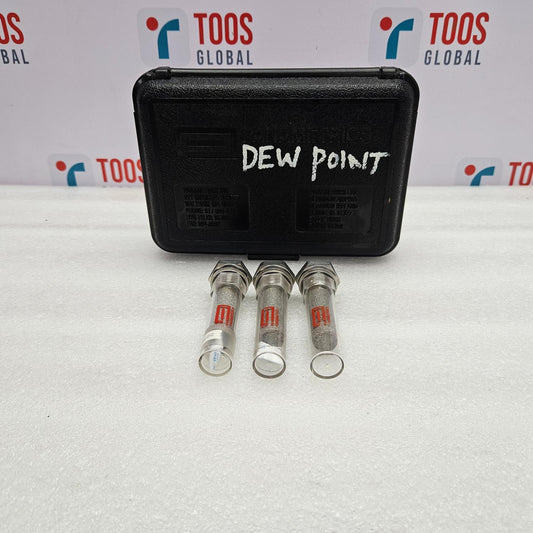 Black dew point meter with three probes on a white background featuring 'TOOS Global' branding.