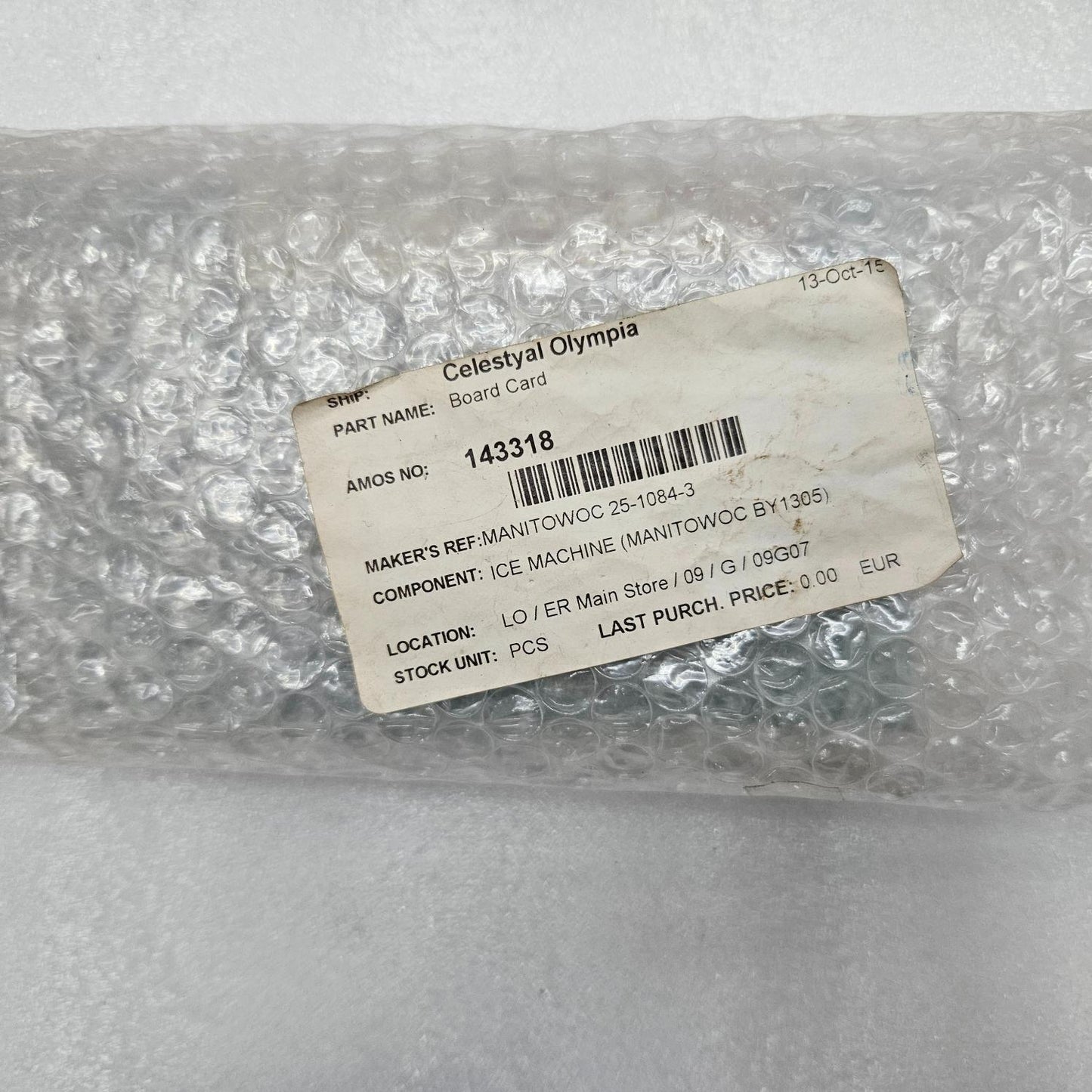 MANITOWOC 2511243 ICE CONTROL BOARD 230V NEW