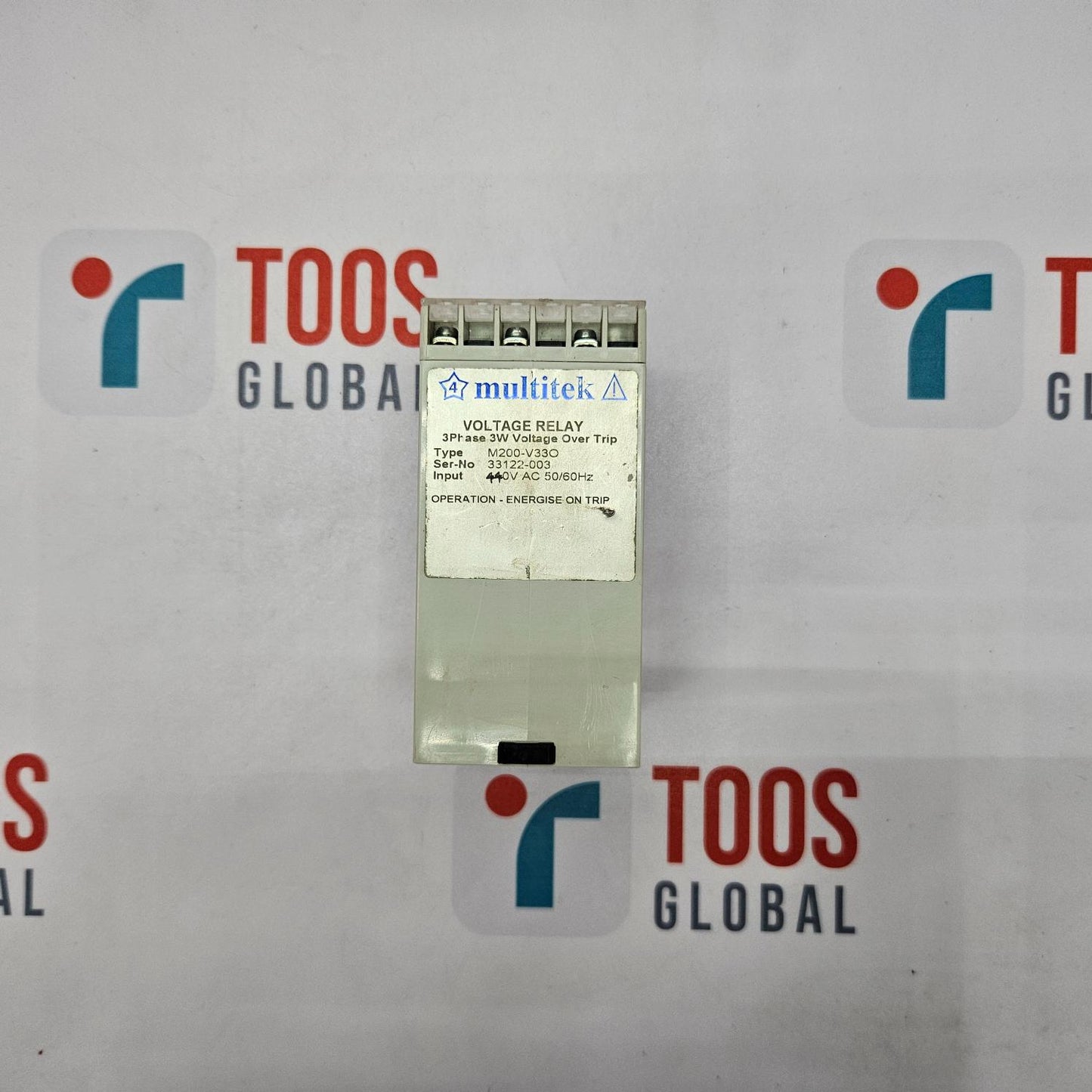 MULTITEK M200-V330 VOLTAGE RELAY 3 PHASE 3 W VOLTAGE OVER TRIP