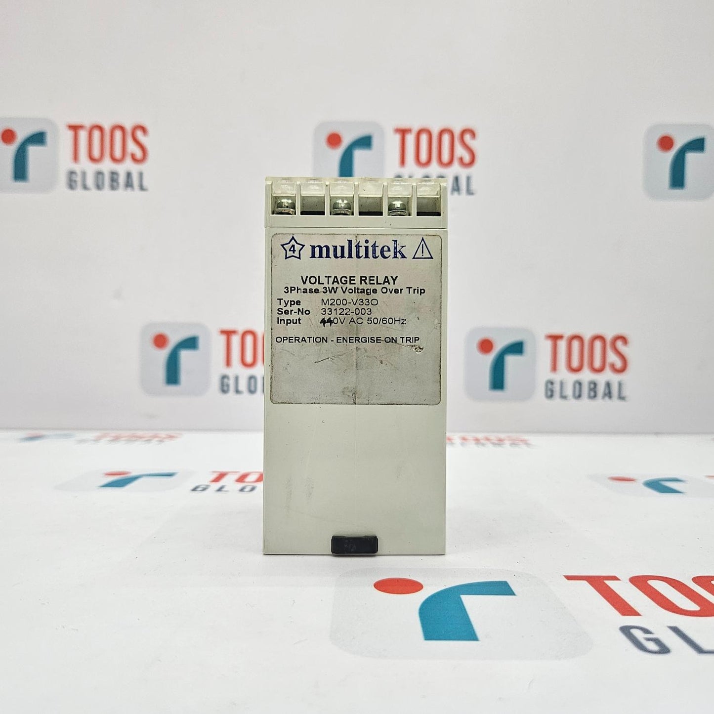 MULTITEK M200-V330 VOLTAGE RELAY 3 PHASE 3 W VOLTAGE OVER TRIP