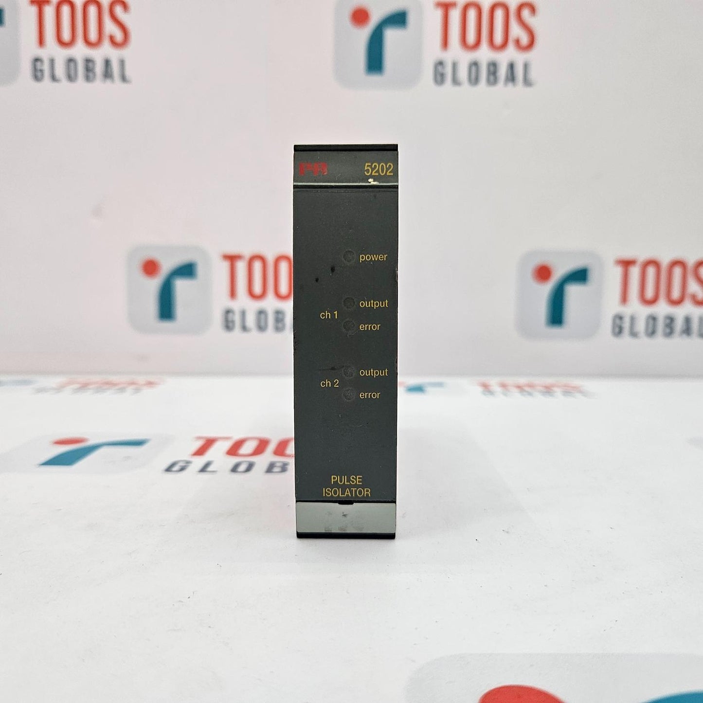 Pulse isolator device with 'TOOS GLOBAL' branding in the background