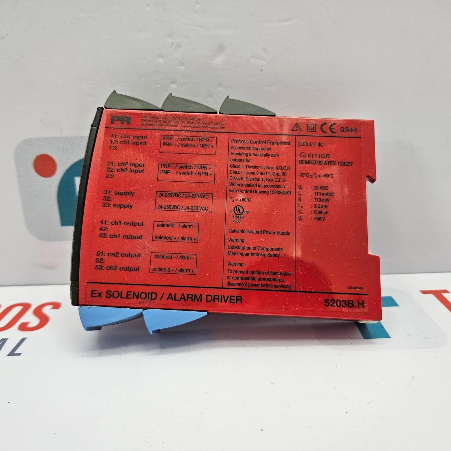 PR ELECTRONICS 5203B.H EX SOLENOID / ALARM DRIVER 5203B
