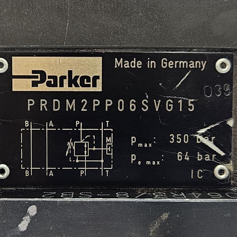 Parker PRDM2PP06SVG15 / A064R3/8-SB2 / SD500A06V8 Hydraulic Valve