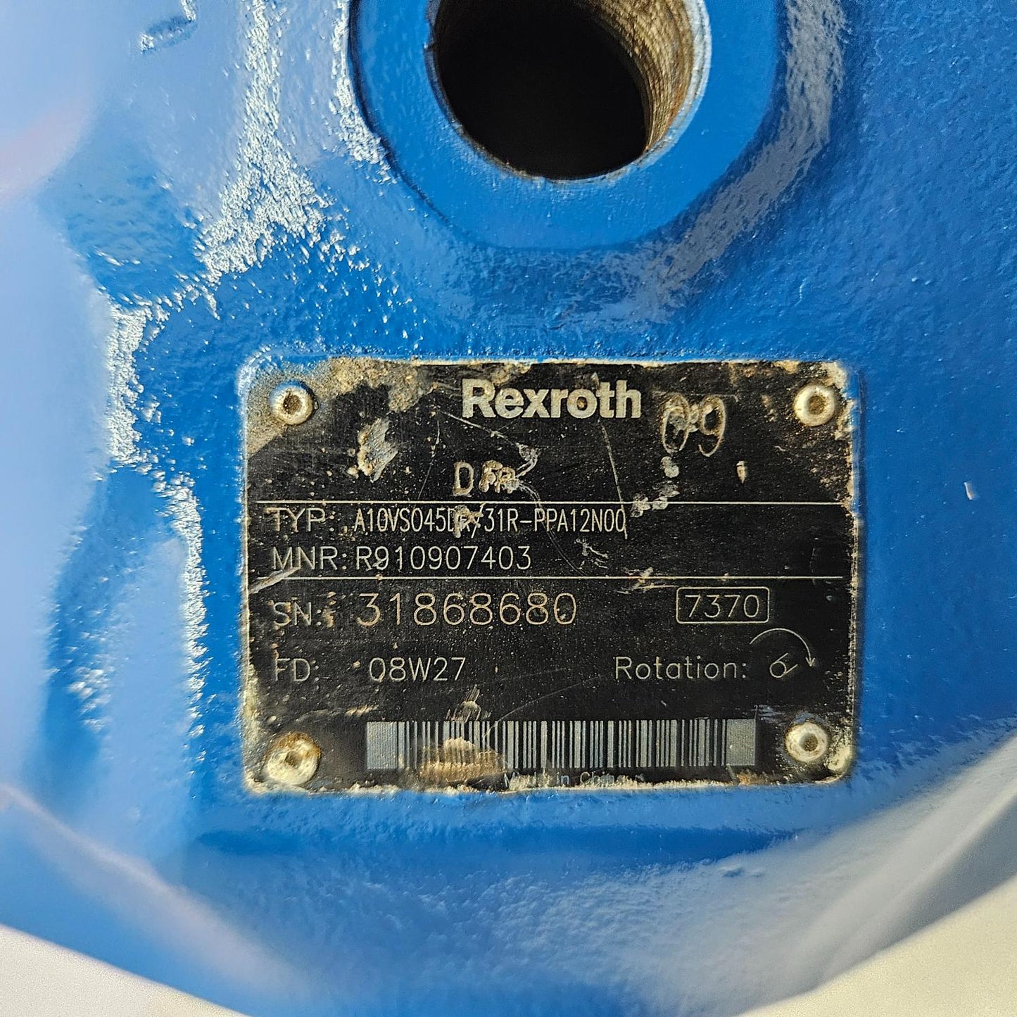 REXROTH R910907403 A10VS045DR/31R-PPA12N00 AXIAL PISTON PUMP