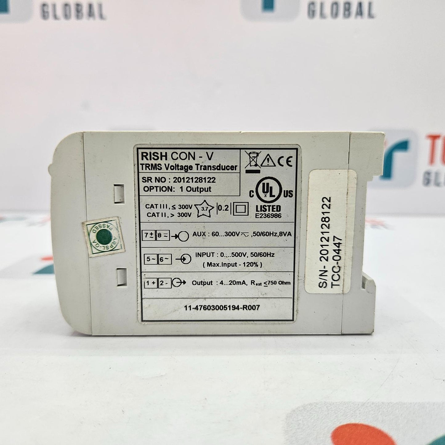 RISHABH RISH CON-V TRMS VOLTAGE TRANSDUCER