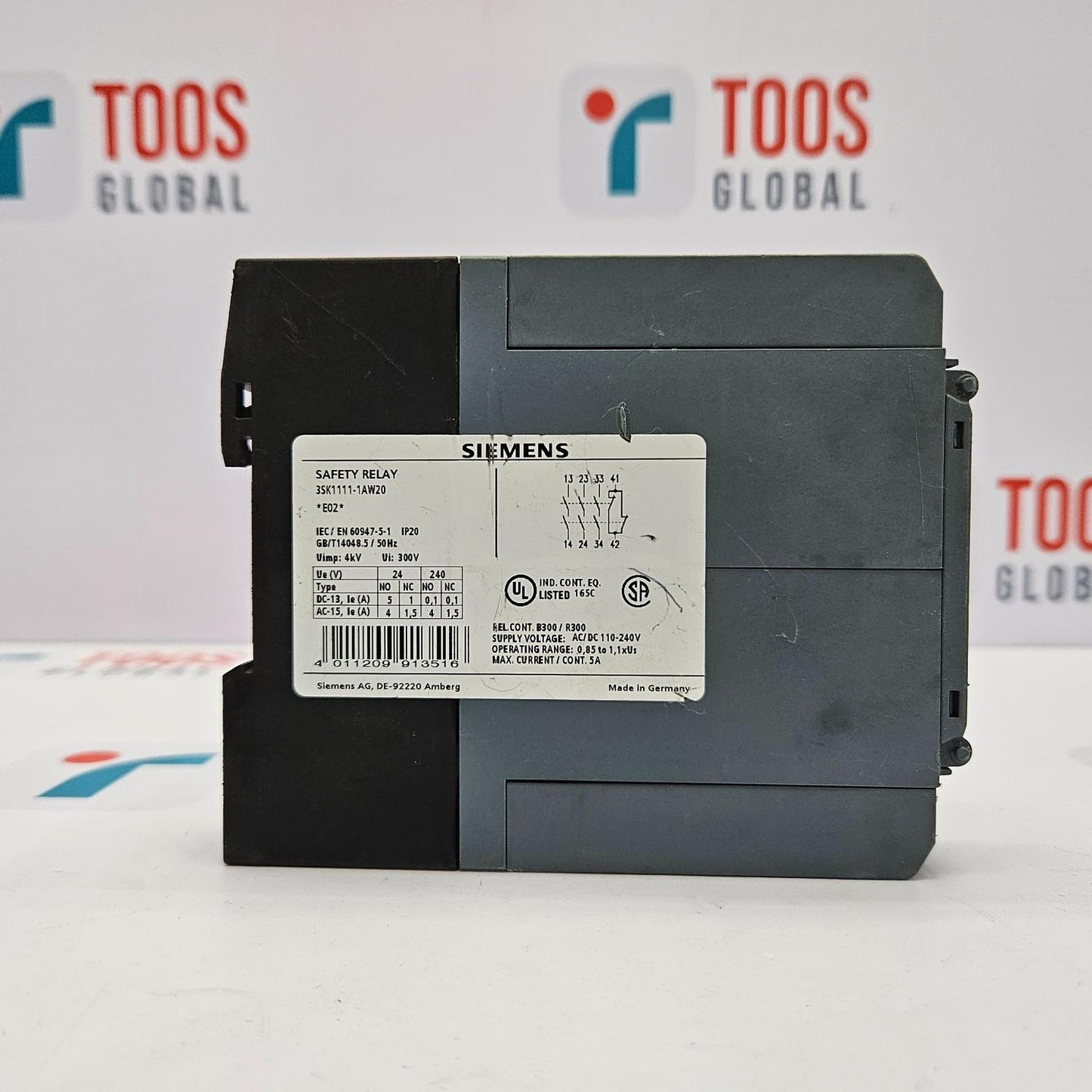 SIEMENS 3SK1111-1AW20 SAFETY RELAY 110-240VAC/DC