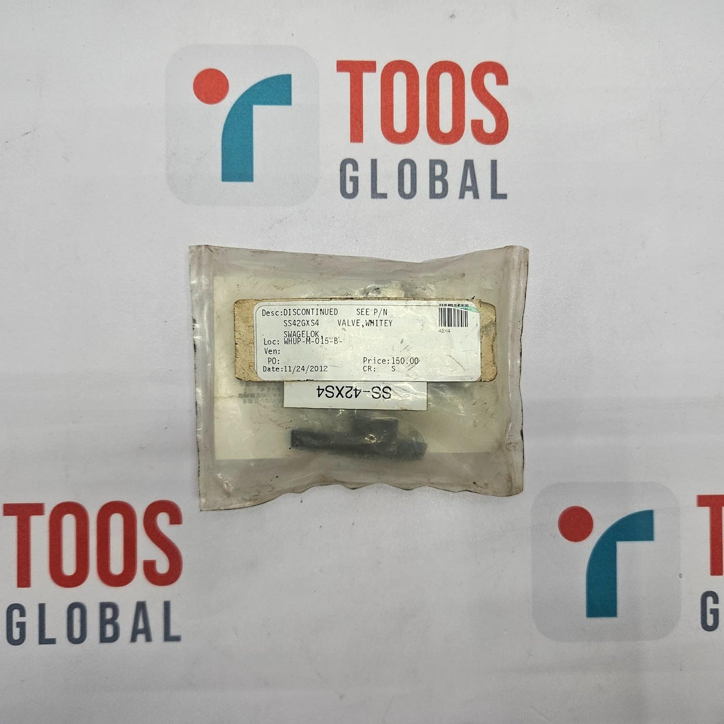 SWAGELOK SS-42GXS4 3 WAY BALL VALVE