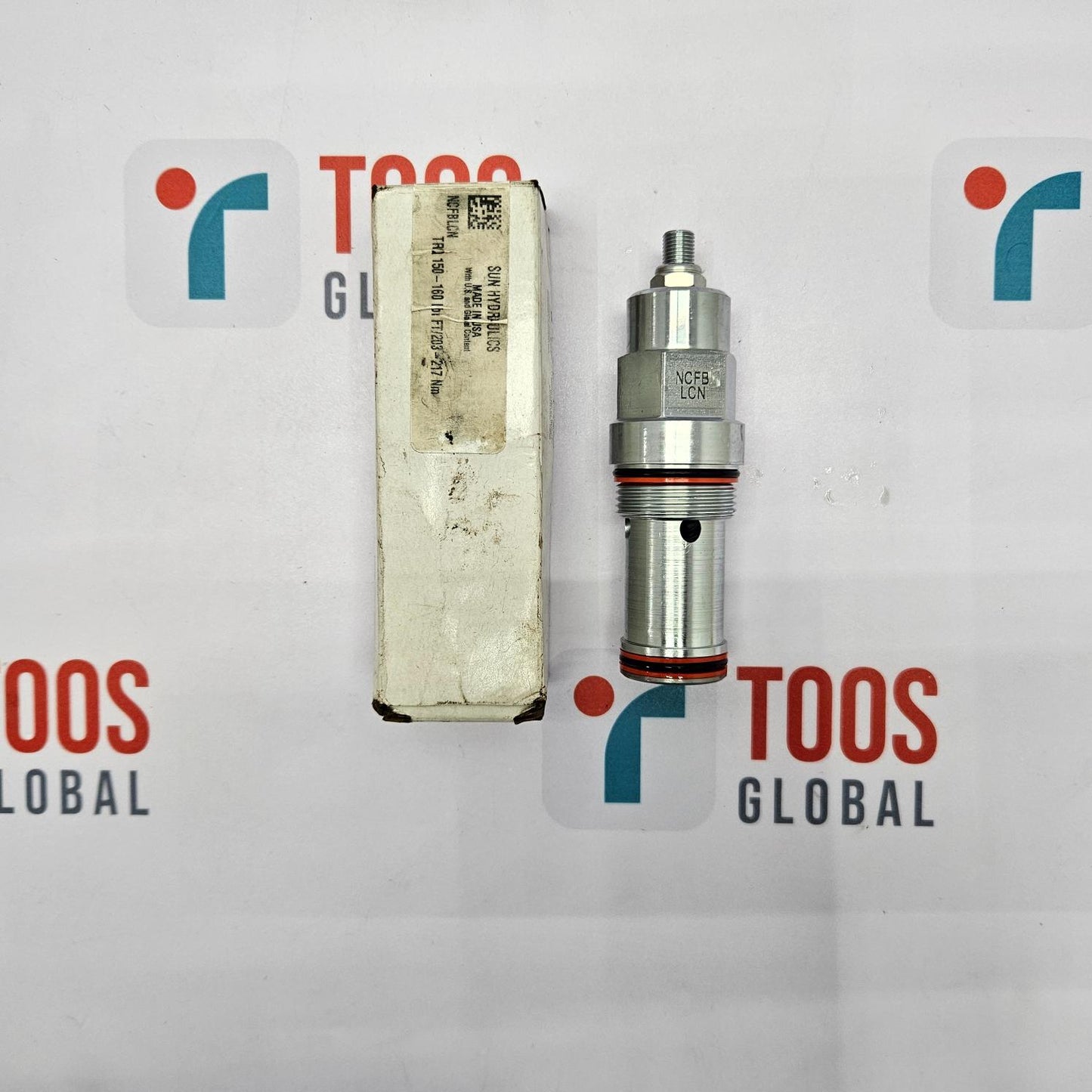 Two mechanical components on a TOOS Global branded background