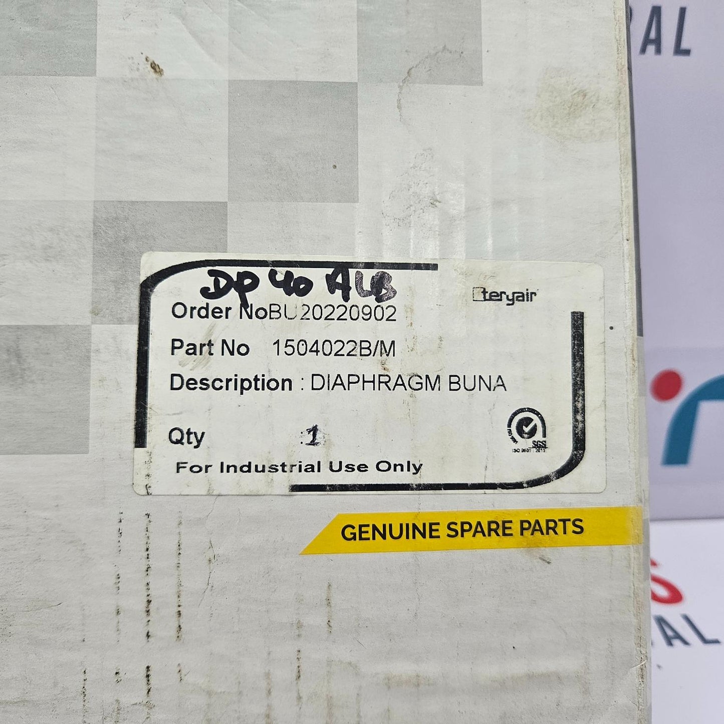 TERYAIR 1504022B/M DIAPHRAGM BUNA DP-40