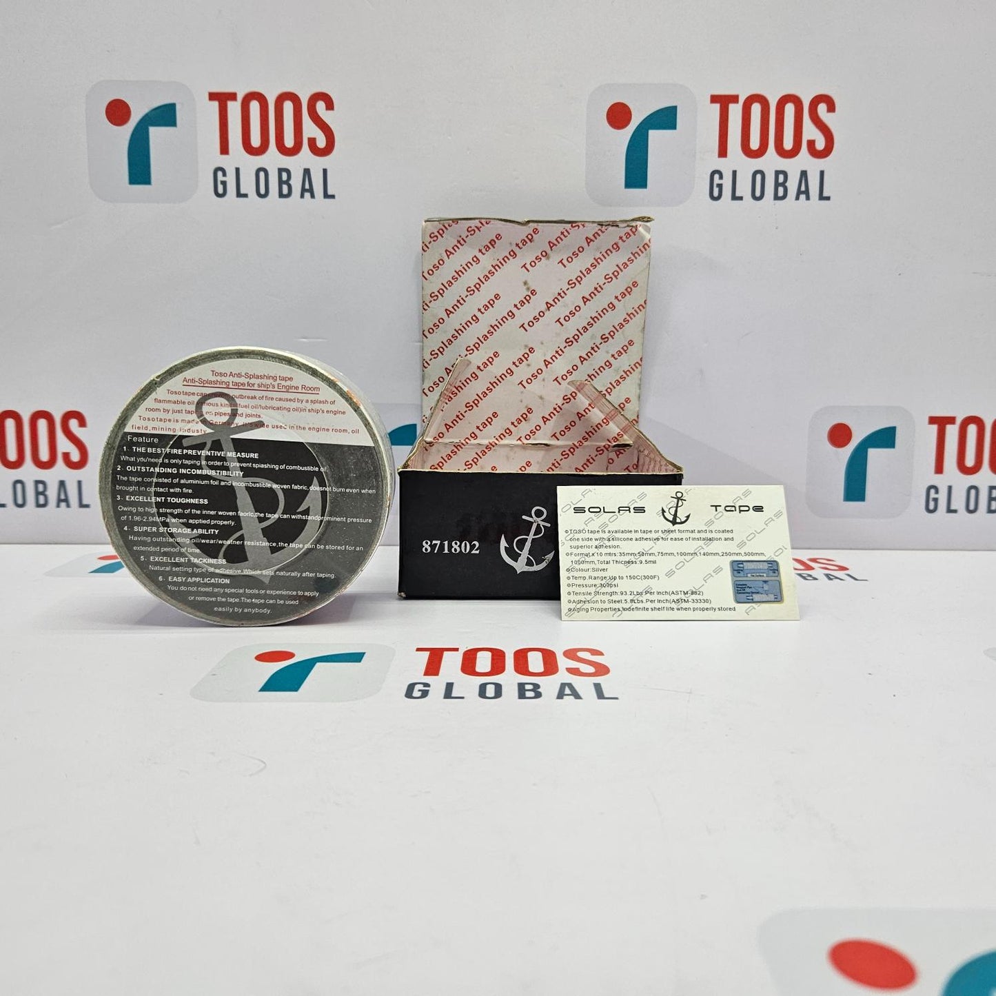 TOSO ANTISPLASHING TAPE 871802 50MM 10MTR