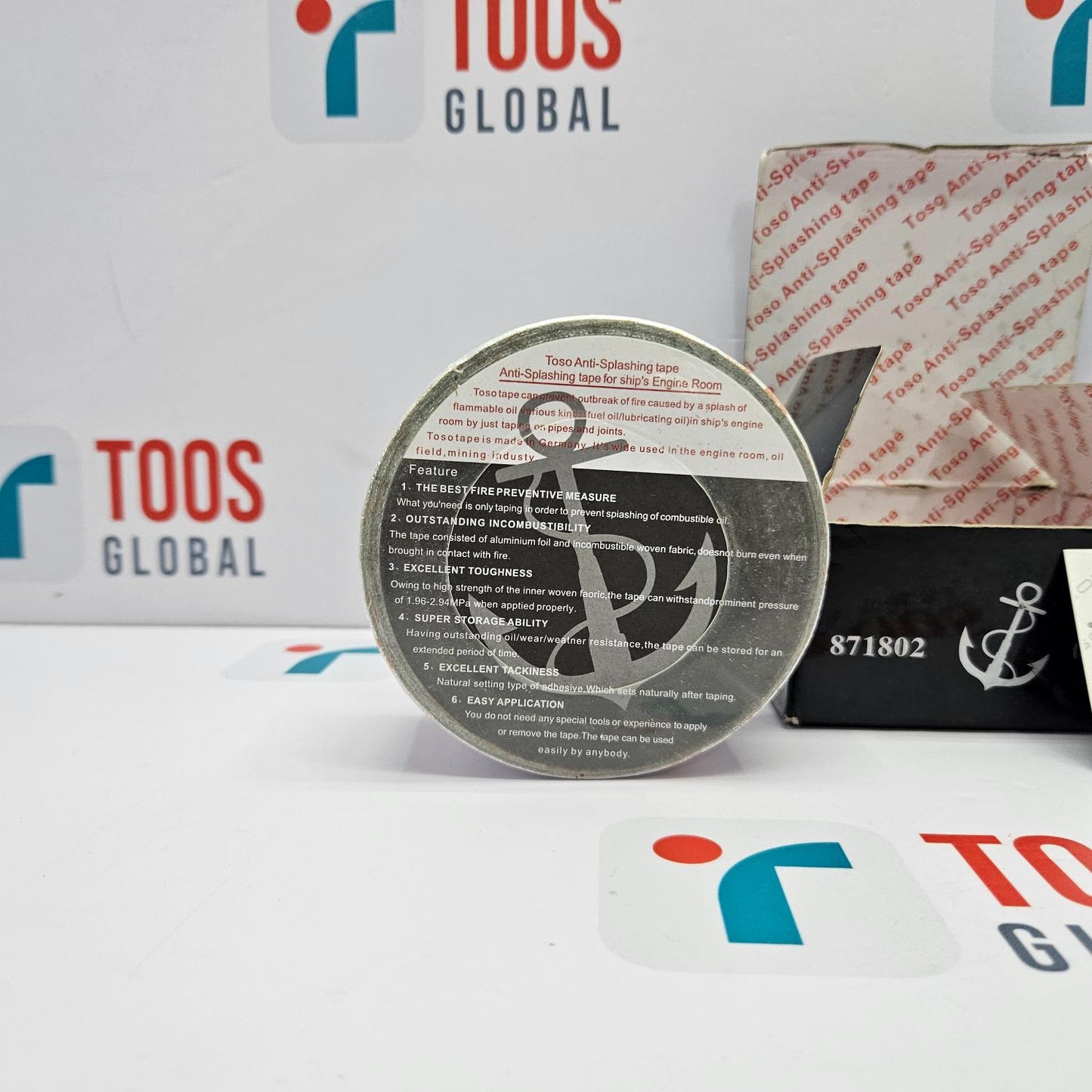 TOSO ANTISPLASHING TAPE 871802 50MM 10MTR