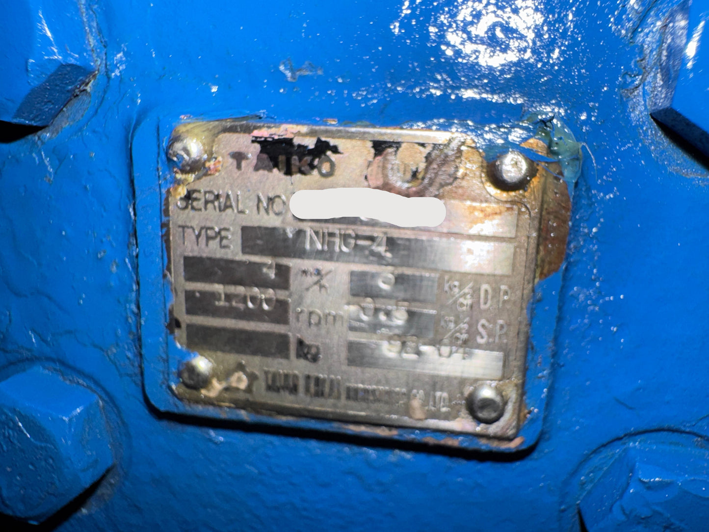 Taiko Kikai NHG-4 Gear Pump
