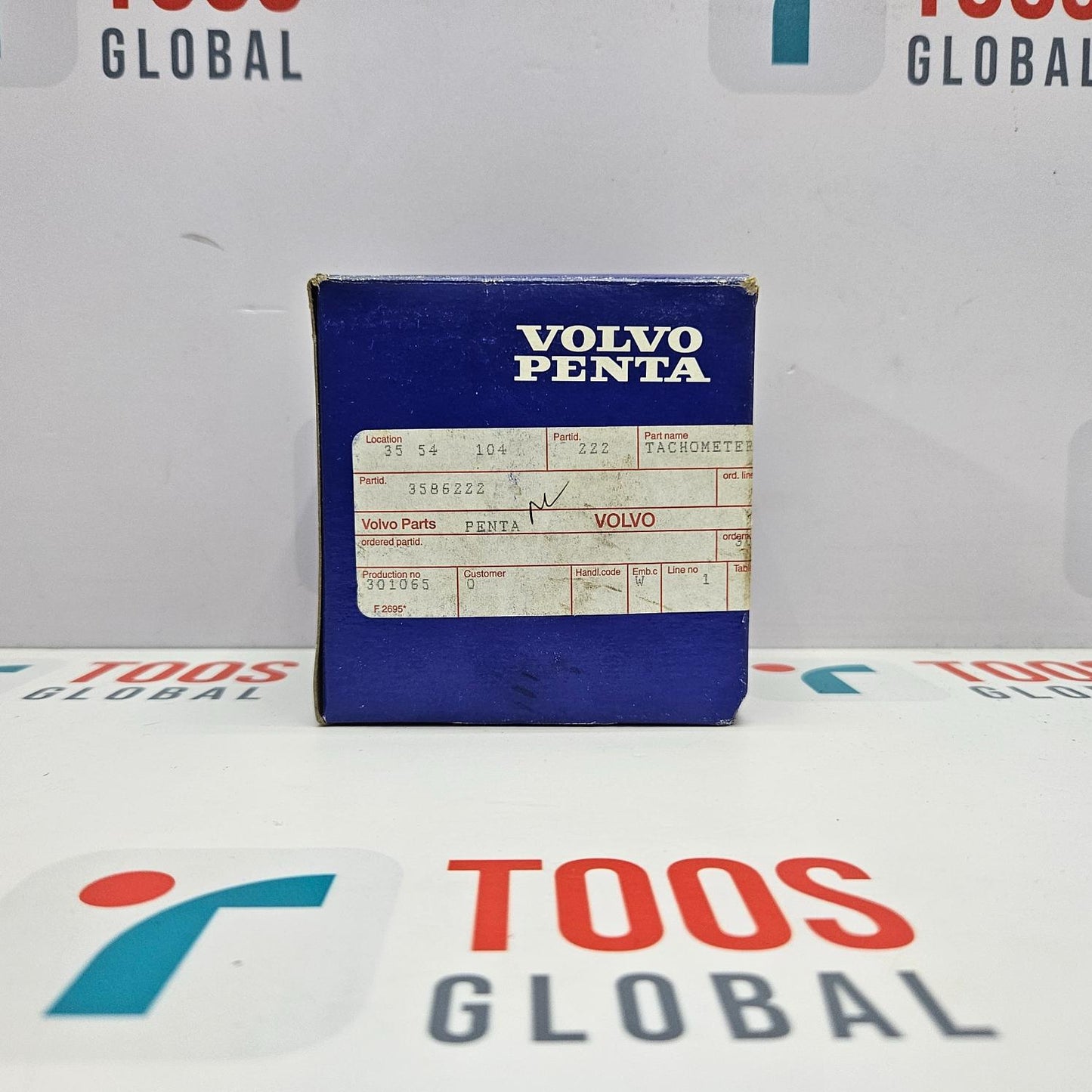 VOLVO PENTA VP3 843 244 TACHOMETER 6000 RPM VP3843244