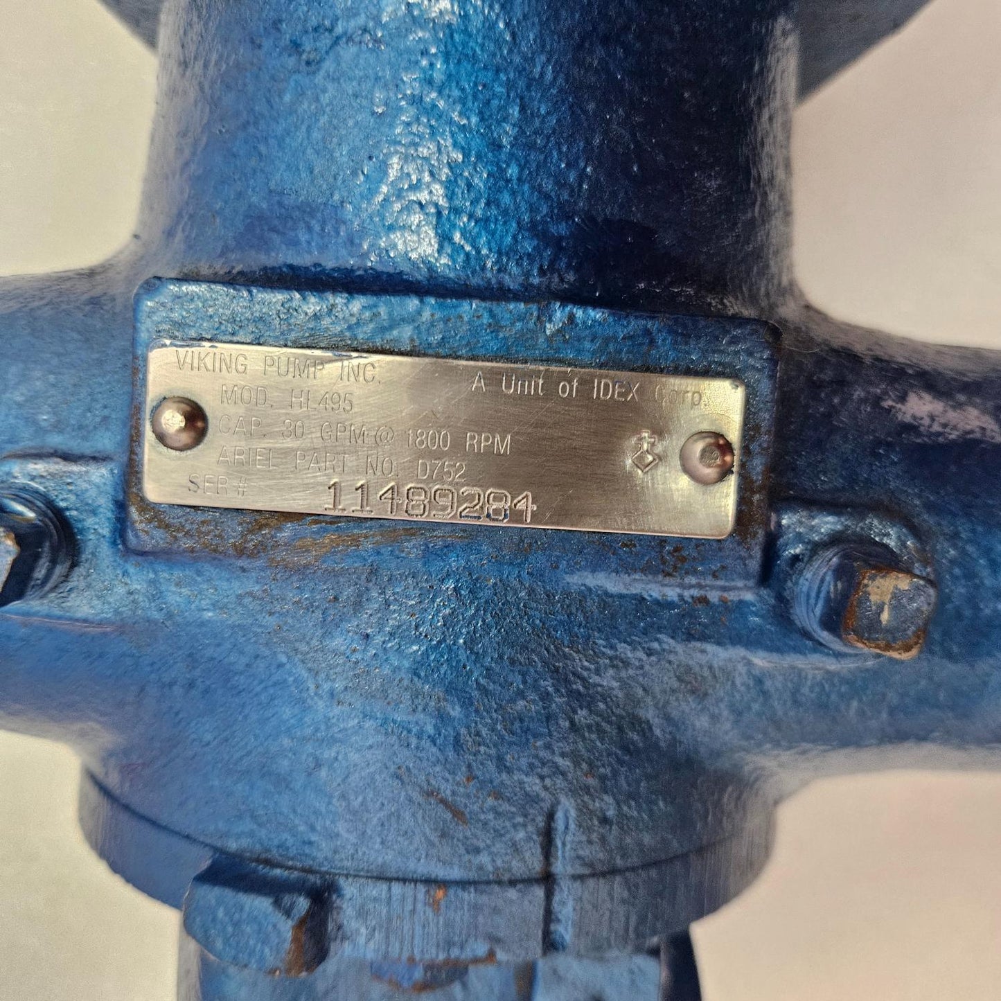 Viking HL495 Internal Rotary Gear Pump Relief Valve